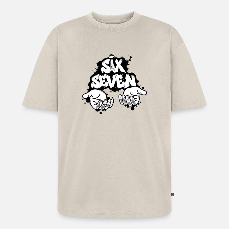 Sei Sette Graffiti - Maglietta ecologica premium oversize unisex - beige