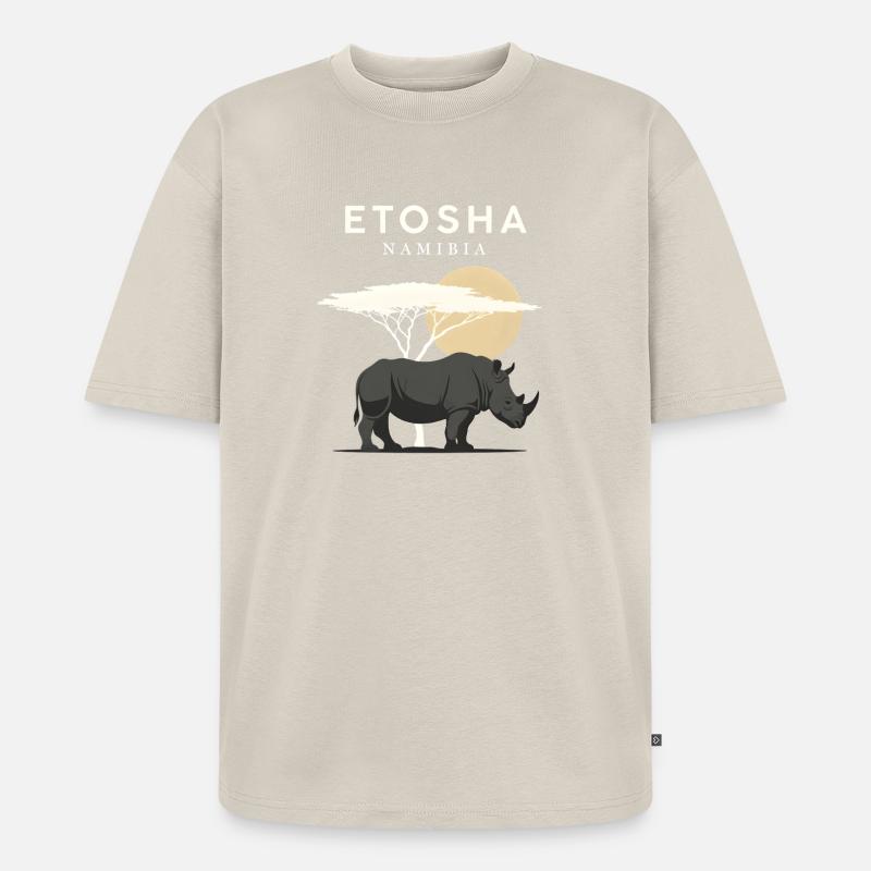 Etoshi Namibia - Unisex Premium Oversized Bio T-Shirt - Beige
