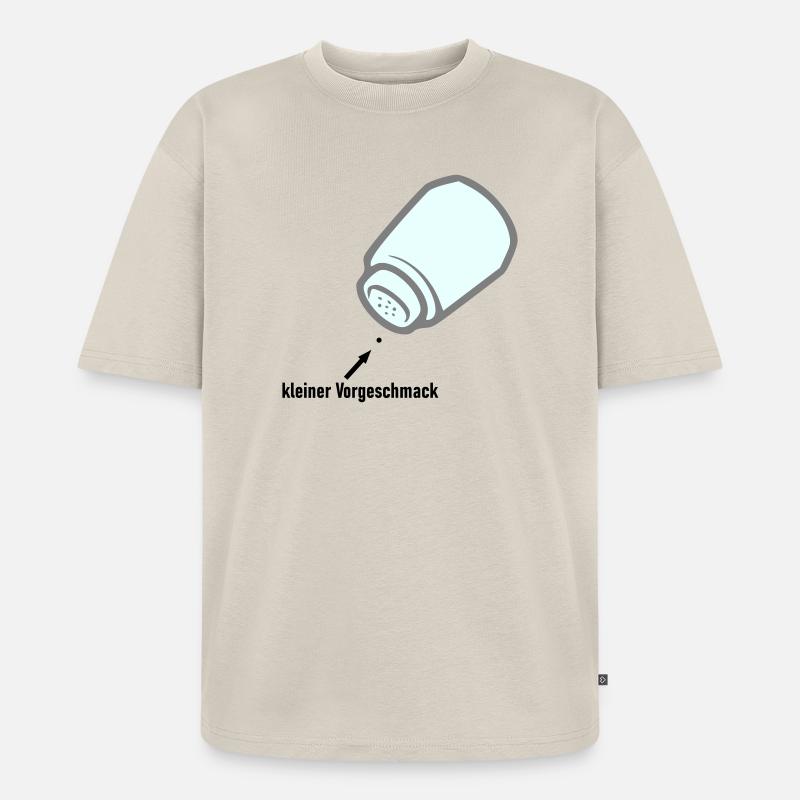 kleiner Vorgeschmack - Unisex Premium Oversized Bio T-Shirt - Beige