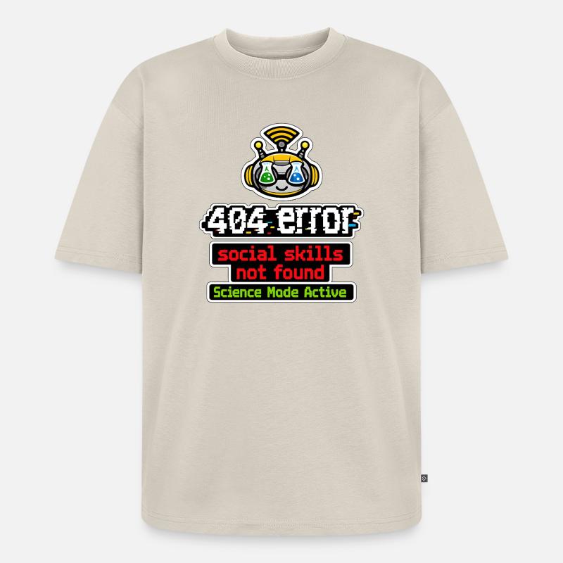 Bot scientifique : Mode actif - T-shirt Premium bio oversize Unisexe - beige
