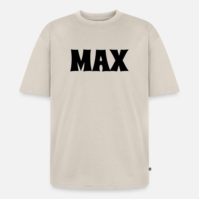 Max - Unisex Premium Oversized Bio T-Shirt - Beige