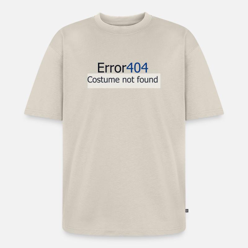 Fehler 404 - Unisex Premium Oversized Bio T-Shirt - Beige