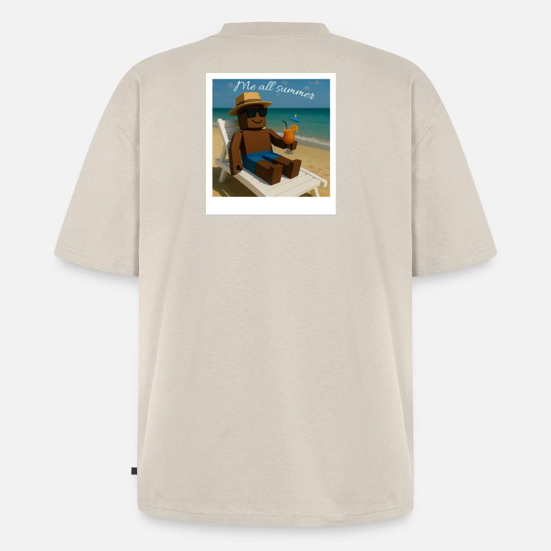 Me all summer - Chill Mode - Unisex Premium Oversized Bio T-Shirt - Beige