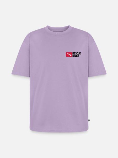 Rescue Diver - T-shirt Premium bio oversize Unisexe - lavande