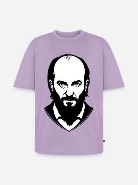 Tschetschenischer Held - Unisex Premium Oversized Bio T-Shirt - Lavendel