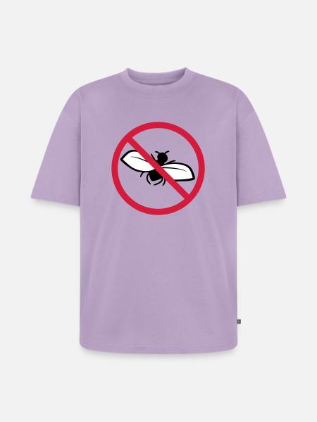 Bouclier interdit de mouche - T-shirt Premium bio oversize Unisexe - lavande