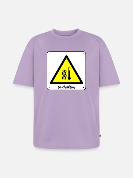 Heat - Unisex Premium Oversized Organic T-Shirt - lavender