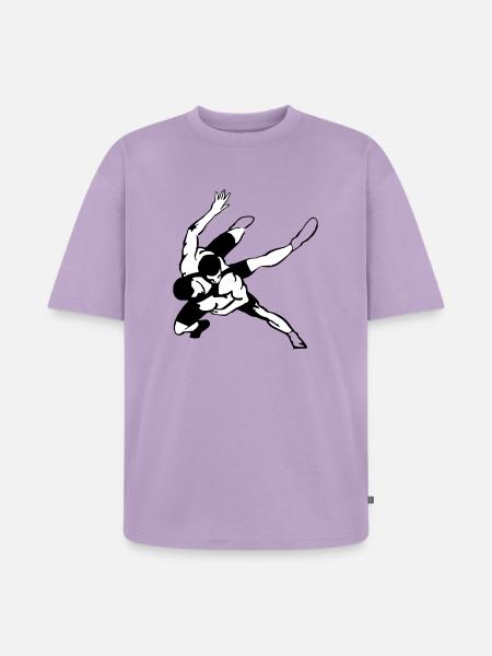 Lutteur - T-shirt Premium bio oversize Unisexe - lavande