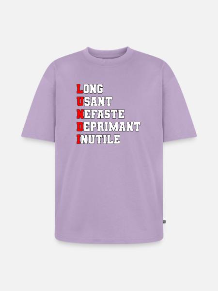 Monday - Unisex Premium Oversized Organic T-Shirt - lavender