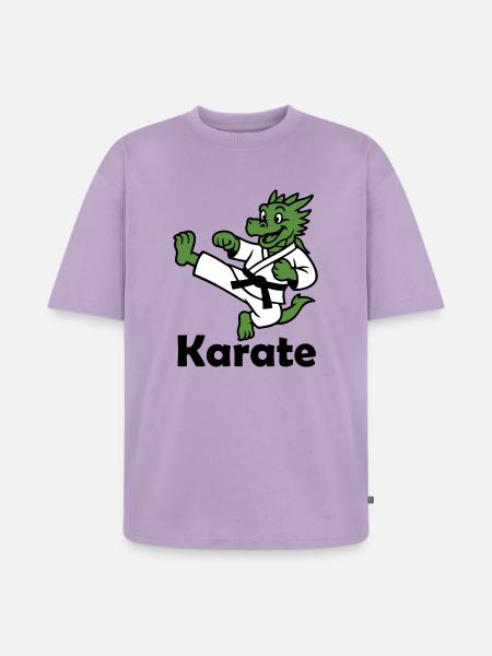 Karaté Dragon - T-shirt Premium bio oversize Unisexe - lavande