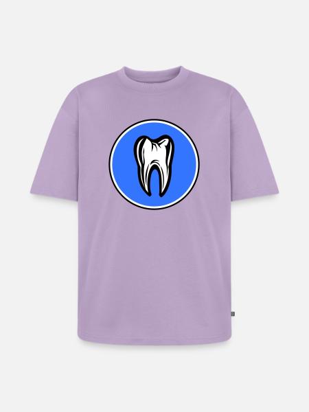 Tooth Dental Dentist Icon - Unisex Premium Oversized Organic T-Shirt - lavender
