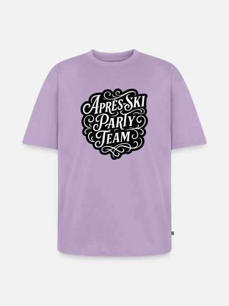 Apres Ski Party Team - Unisex Premium Oversized Bio T-Shirt - Lavendel