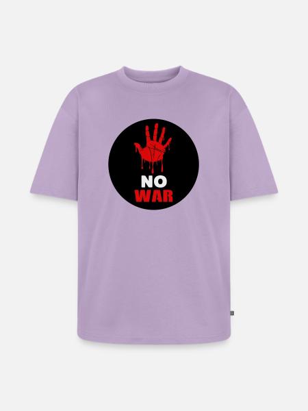 Kein Krieg - Unisex Premium Oversized Bio T-Shirt - Lavendel