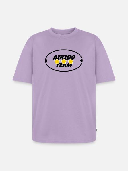 Aikido Team - Unisex Premium Oversized Organic T-Shirt - lavender