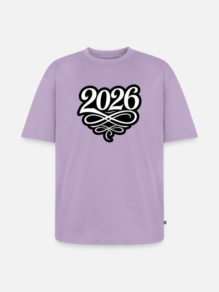 2026 year - Unisex Premium Oversized Organic T-Shirt - lavender