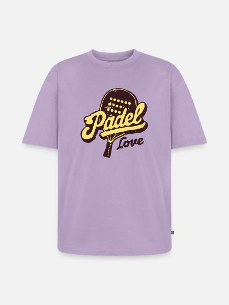 Paddle Love Retro - Unisex Premium Oversized Organic T-Shirt - lavender
