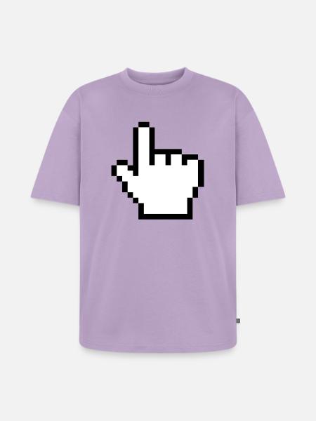 Main de souris originale - T-shirt Premium bio oversize Unisexe - lavande