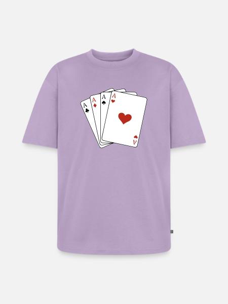 carré d'as - Unisex Premium Oversized Bio T-Shirt - Lavendel