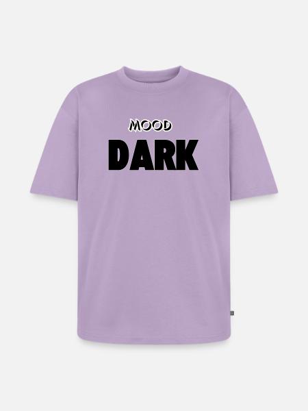 Mood: Dark - Unisex Premium Oversized Organic T-Shirt - lavender