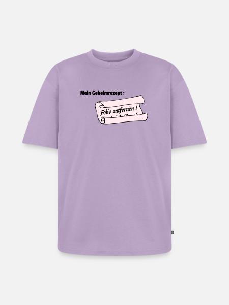 Secret - T-shirt Premium bio oversize Unisexe - lavande