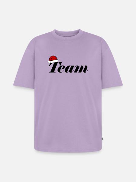 Équipe Chapeau de Noël - T-shirt Premium bio oversize Unisexe - lavande