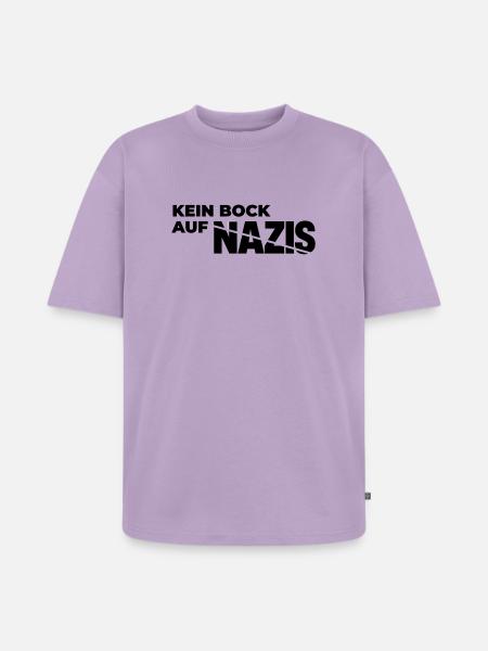 Kein_Bock_auf_Nazis - Unisex Premium Oversized Bio T-Shirt - Lavendel