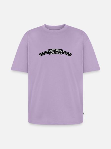 2026 Outline - Unisex Premium Oversized Bio T-Shirt - Lavendel