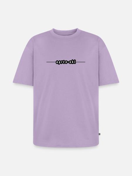 Après-Ski  - Unisex Premium Oversized Bio T-Shirt - Lavendel