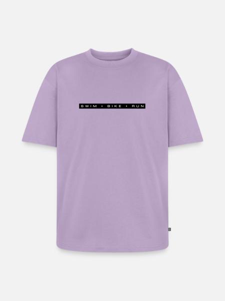 Triathlon Swimming Cycling Running - Unisex Premium Oversized Organic T-Shirt - lavender