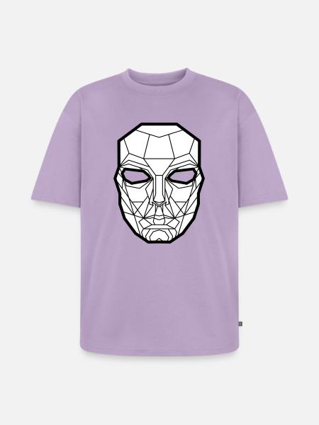 Kimura Mask White - Unisex Premium Oversized Organic T-Shirt - lavender