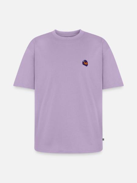 Schädel mit Helm - Unisex Premium Oversized Bio T-Shirt - Lavendel
