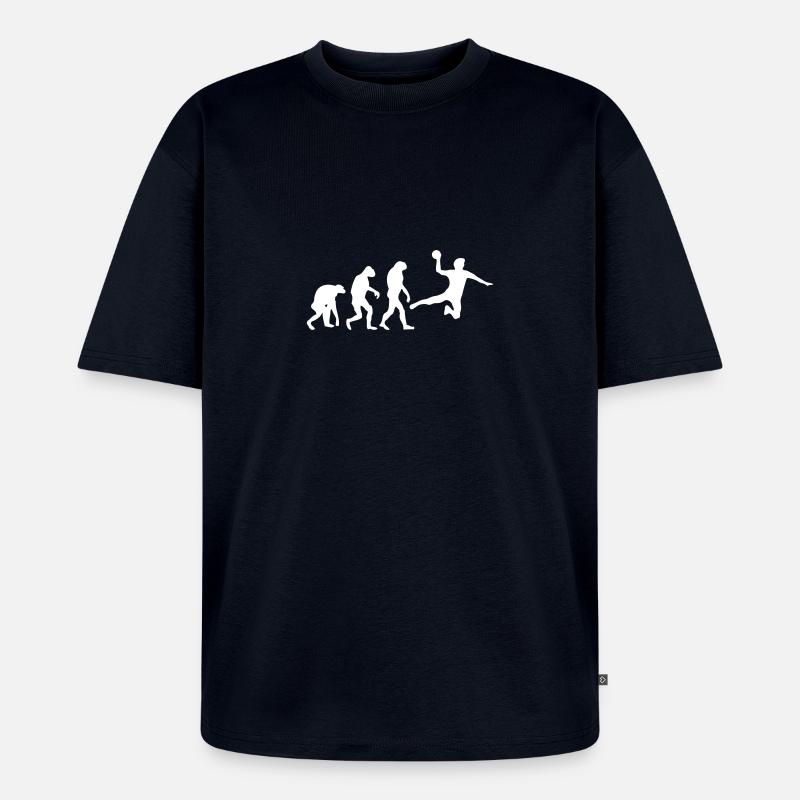 Handball Evolution - Unisex Premium Oversized Organic T-Shirt - navy