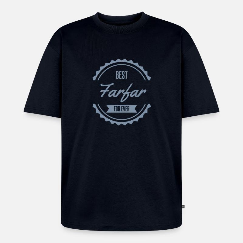 best farfar - Unisex Premium oversized økologisk T-shirt - navy