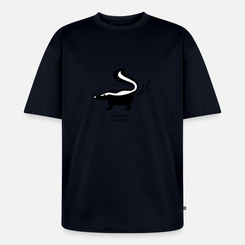 stinktier stinker stinkerchen skunk tier - Unisex Premium Oversized Bio T-Shirt - Navy