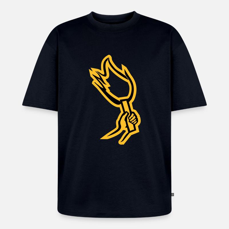 pyrotechnik - Unisex Premium Oversized Bio T-Shirt - Navy