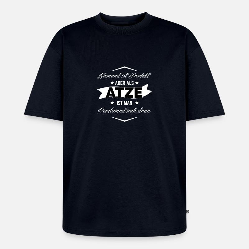 ATZE - Unisex Premium Oversized Bio T-Shirt - Navy