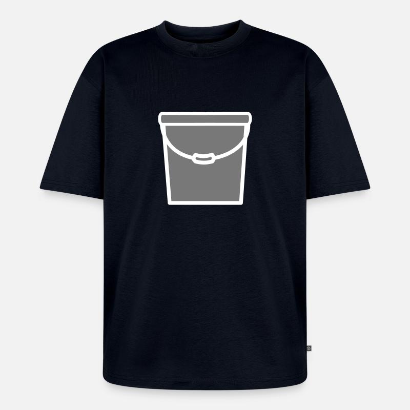 Kuebel Eimer - Unisex Premium Oversized Bio T-Shirt - Navy