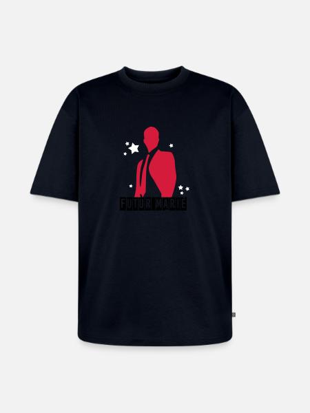 futur marié - T-shirt Premium bio oversize Unisexe - bleu marine