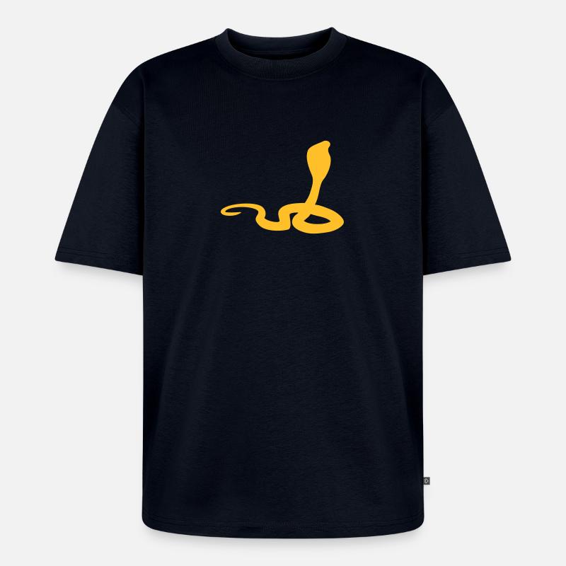 cobra - Unisex Premium Oversized Bio T-Shirt - Navy