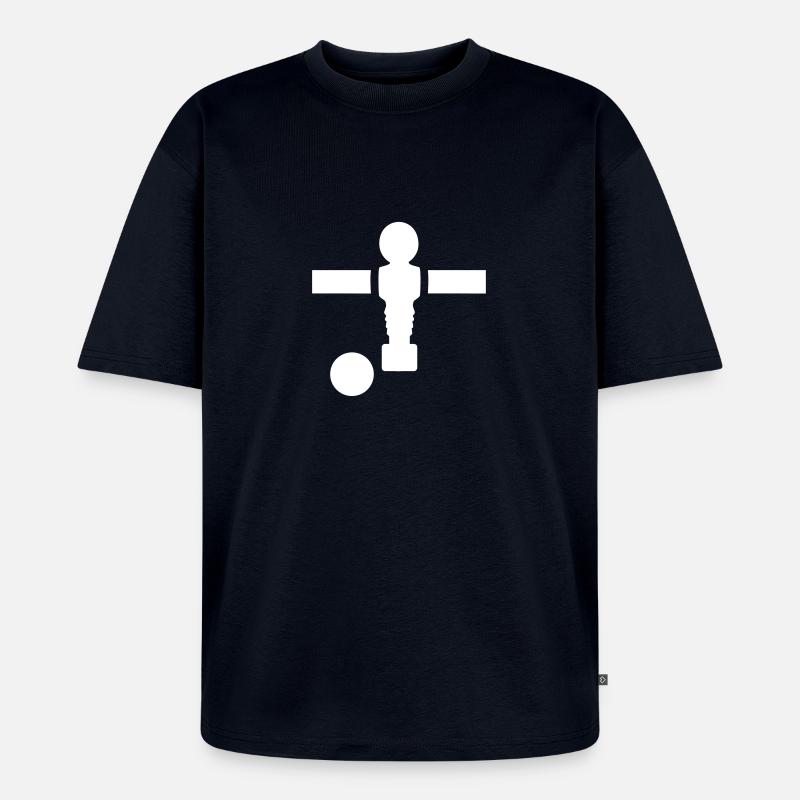 Tischkicker - Unisex Premium Oversized Bio T-Shirt - Navy