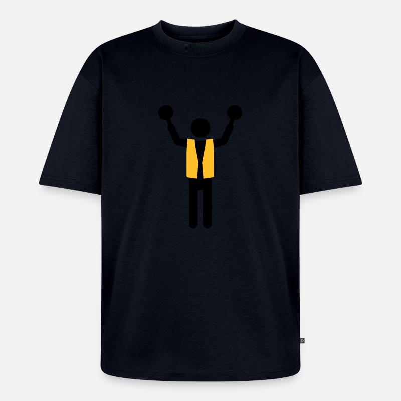 flight controller - Unisex Premium Oversized Organic T-Shirt - navy