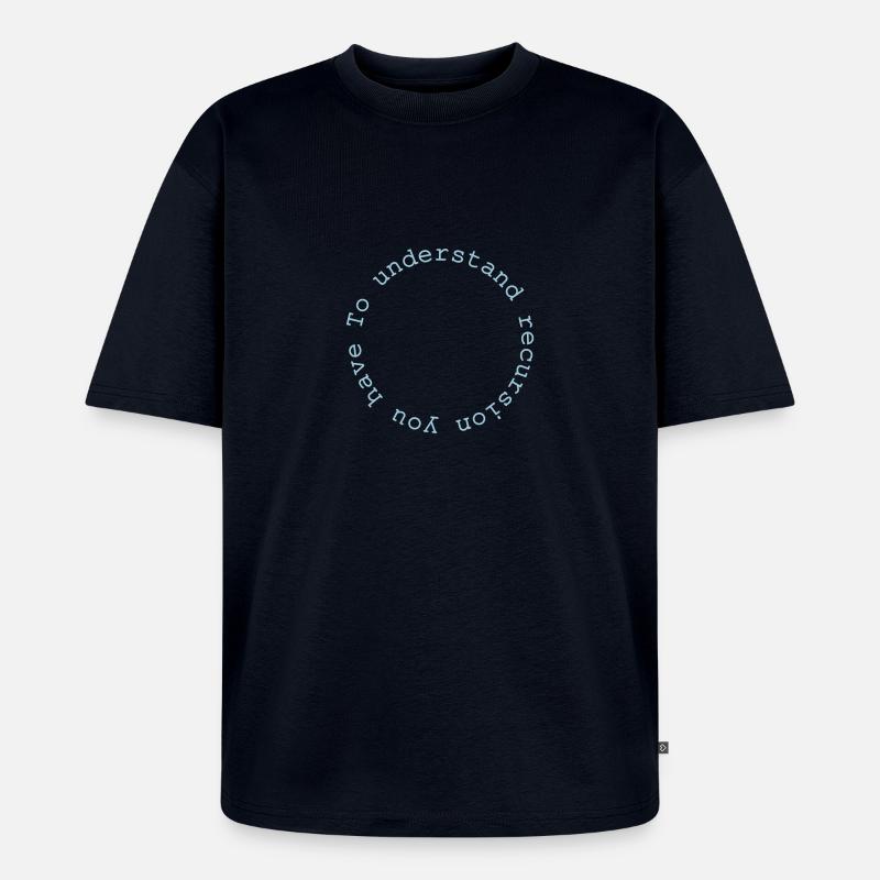 Rekursion - Unisex Premium Oversized Bio T-Shirt - Navy