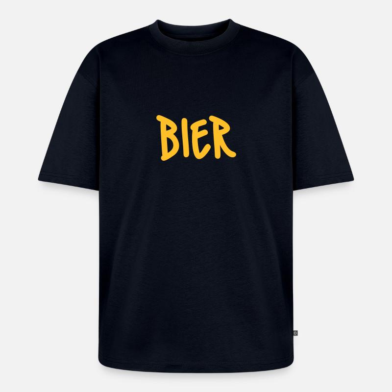 Bier - Unisex Premium Oversized Bio T-Shirt - Navy