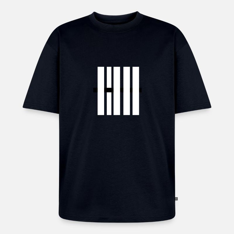 fence - Unisex Premium Oversized Bio T-Shirt - Navy