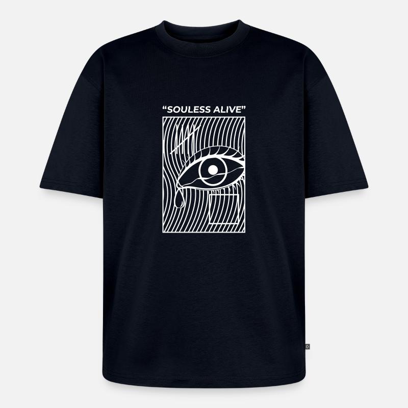 Souless Alive - Unisex Premium Oversized Organic T-Shirt - navy