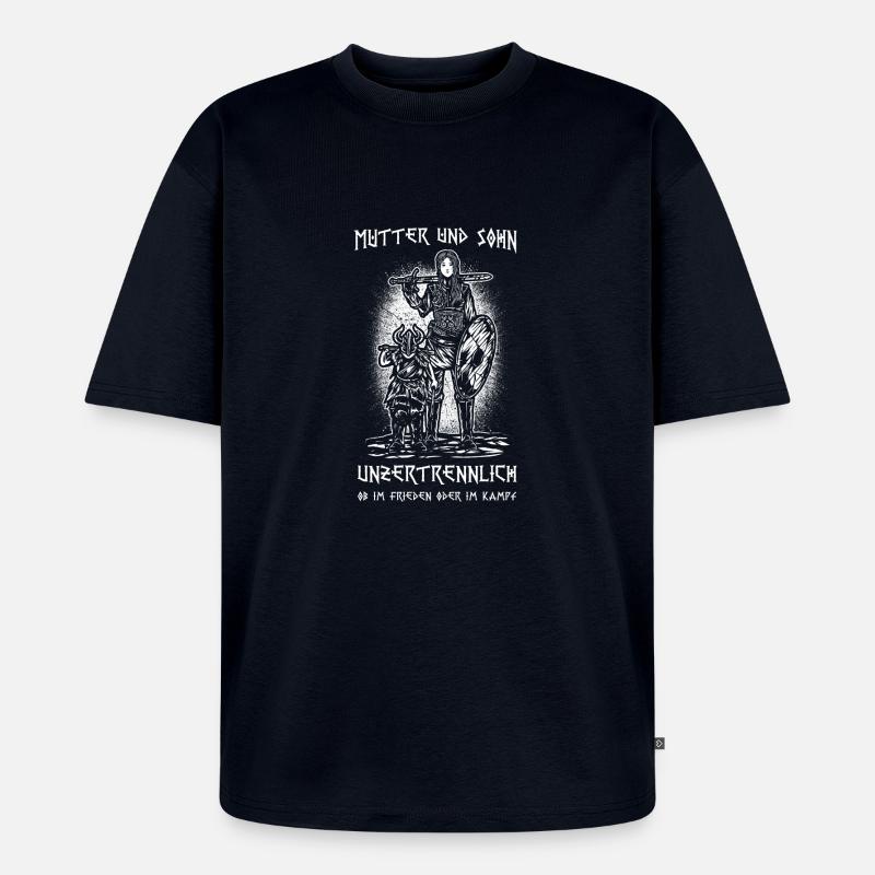 Mutter & Sohn - Unisex Premium Oversized Bio T-Shirt - Navy