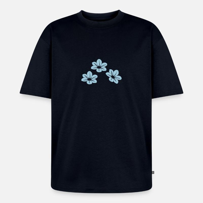 Blumen - Unisex Premium Oversized Bio T-Shirt - Navy