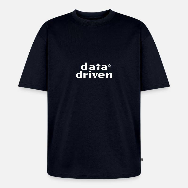 Data driven - Unisex Premium Oversized Bio T-Shirt - Navy