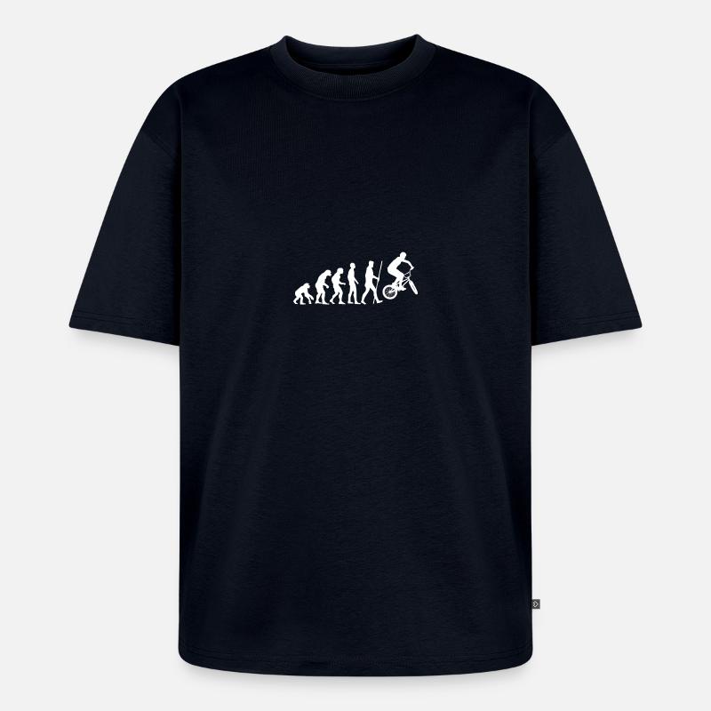Evolution BMX - Unisex Premium Oversized Bio T-Shirt - Navy