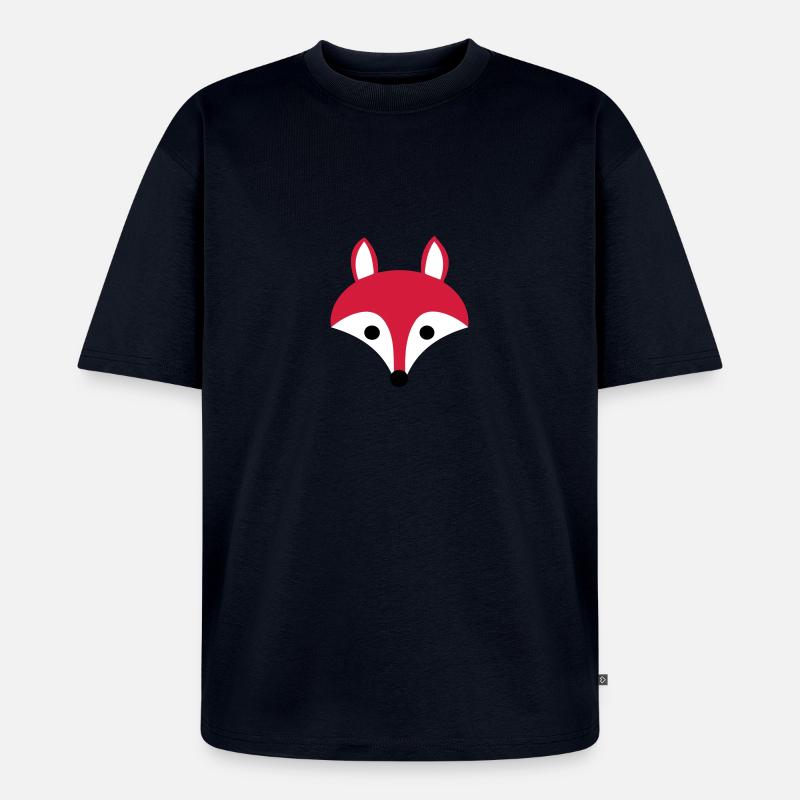 Fuchs - Unisex Premium Oversized Bio T-Shirt - Navy